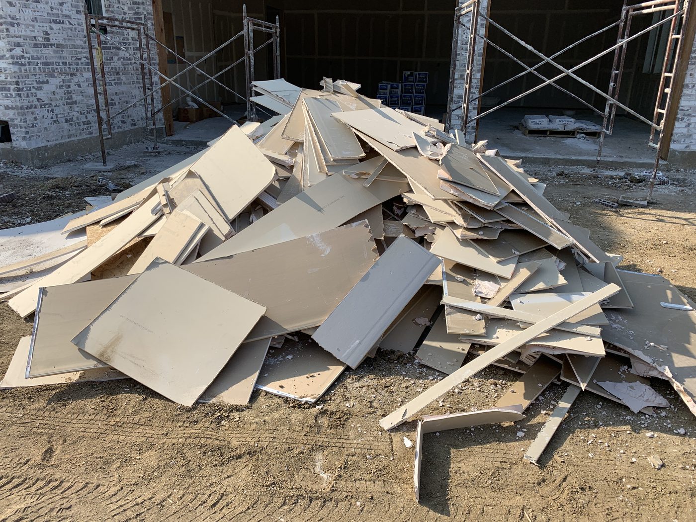 Drywall debris removal by RCS Remodeling